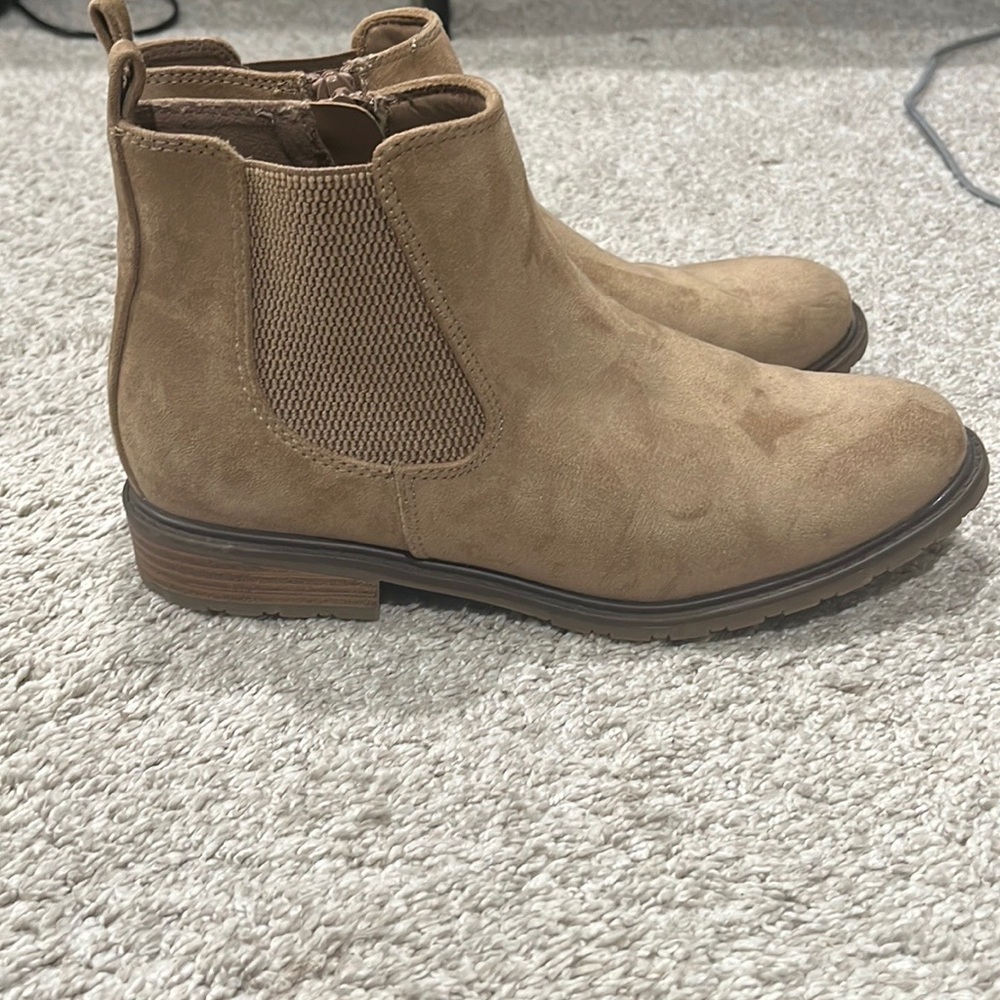 Tan Suede Ankle Boots